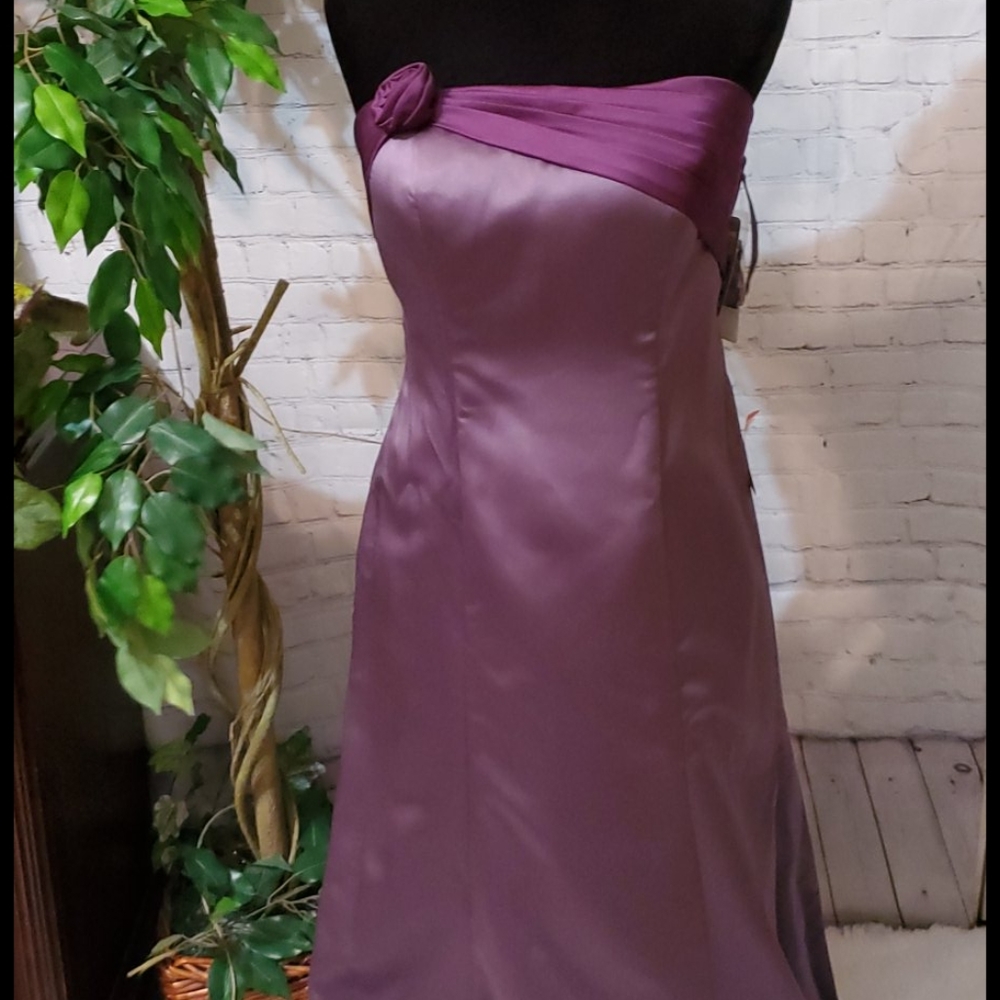 NWT Liz Fields Satin Gown